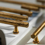 Antique Bronze Hammered Drawer Pulls