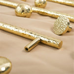Hammered Brass Drawer Pulls