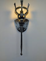 Iron medieval style torch sconce Lighting Lighting