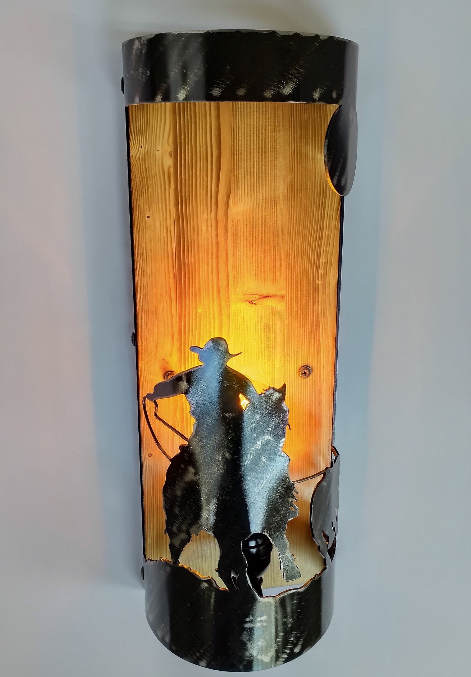 Cowboy and cattle Farmhouse sconce Lighting Lighting
