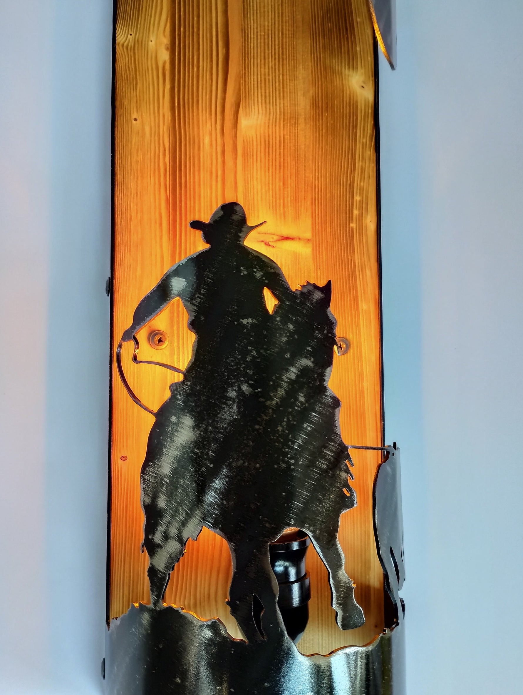 Cowboy and cattle Farmhouse sconce Lighting Lighting