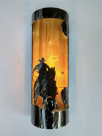 Cowboy and cattle Farmhouse sconce Lighting Lighting