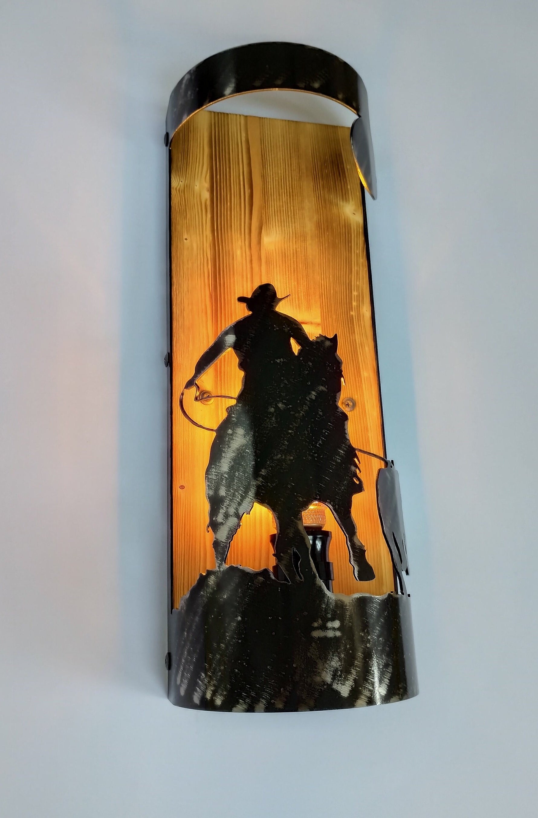 Cowboy and cattle Farmhouse sconce Lighting Lighting