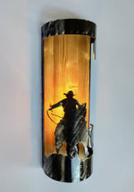 Cowboy and cattle Farmhouse sconce Lighting Lighting