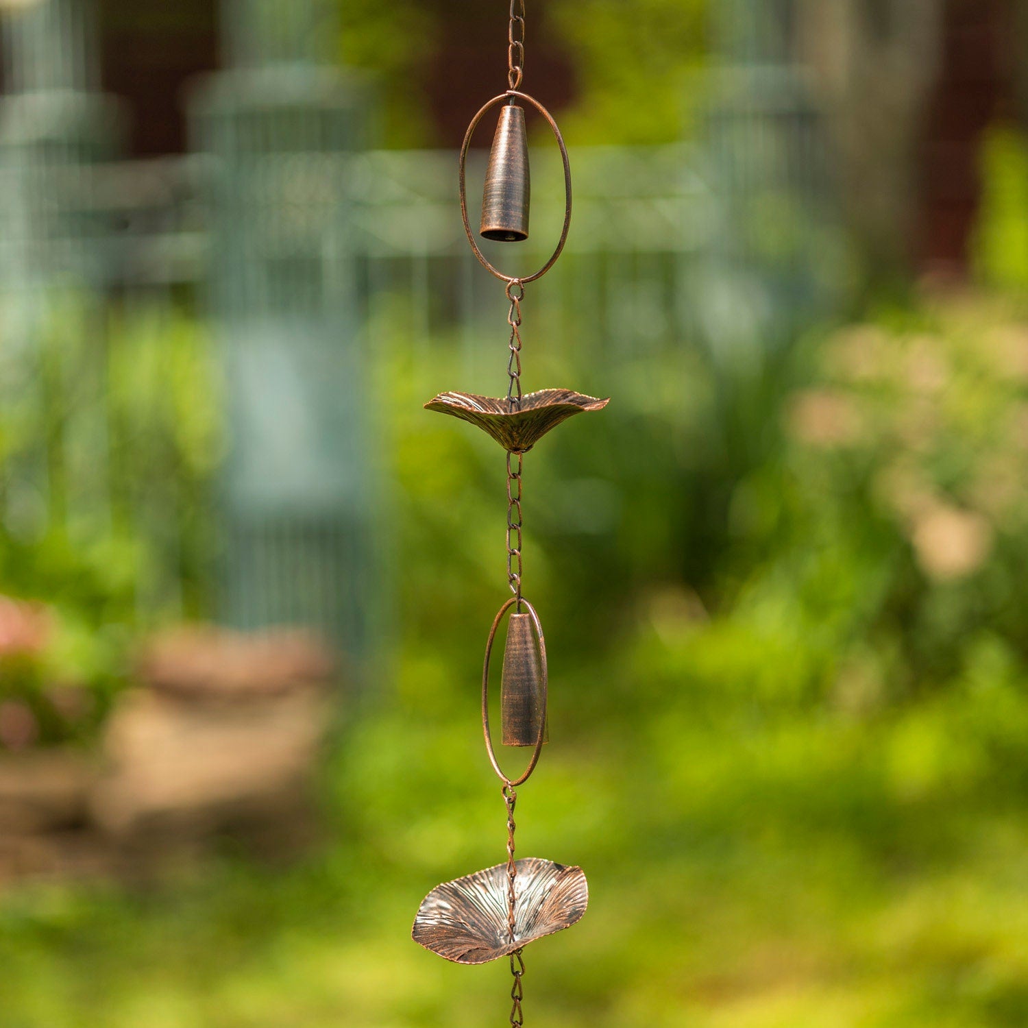 Iron Lilies Rain Chain Rain Chains Garden