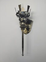 Iron medieval style torch sconce Lighting Lighting