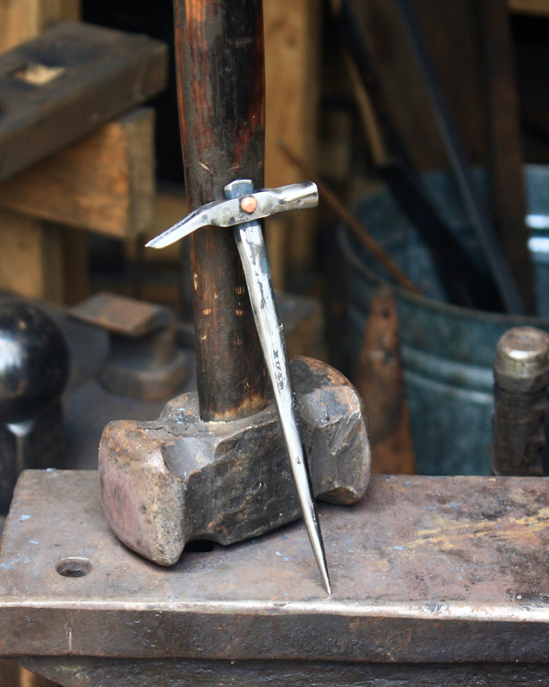 Hand Forged hammer hair pin Hair Pins, Claws & Clips Gift