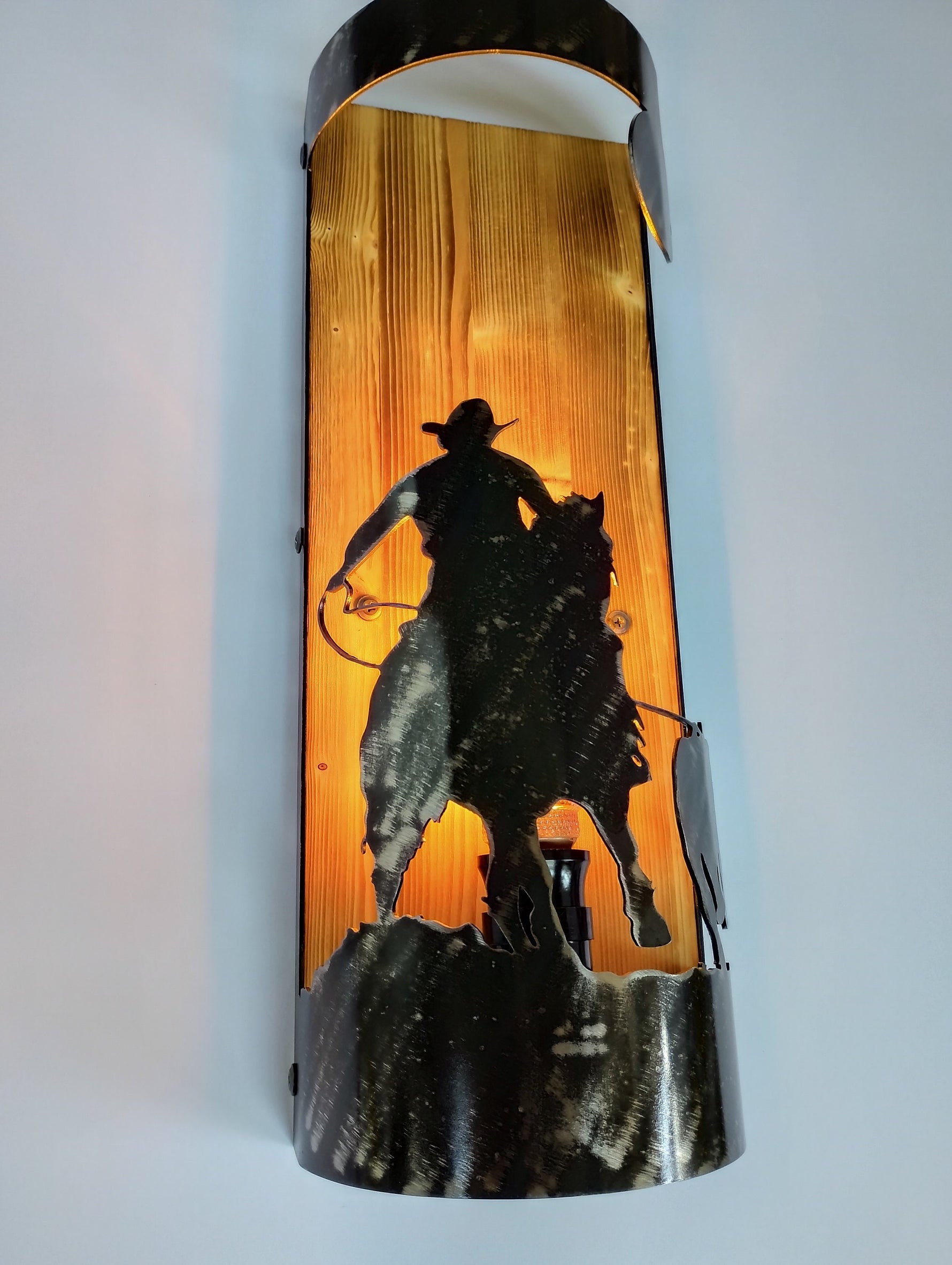 Cowboy and cattle Farmhouse sconce Lighting Lighting