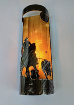 Cowboy and cattle Farmhouse sconce Lighting Lighting