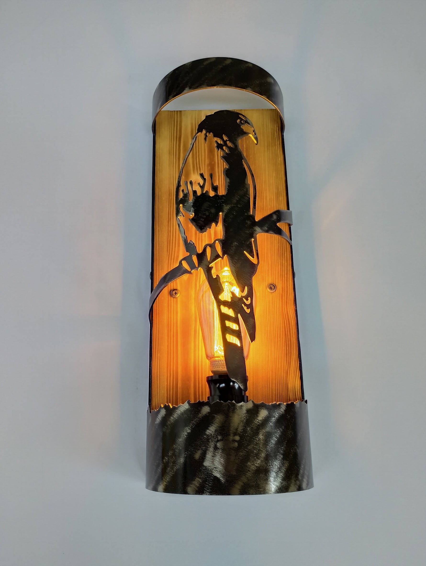 Rustic Hawk Cabin Sconce Wall Light Fixtures Lighting