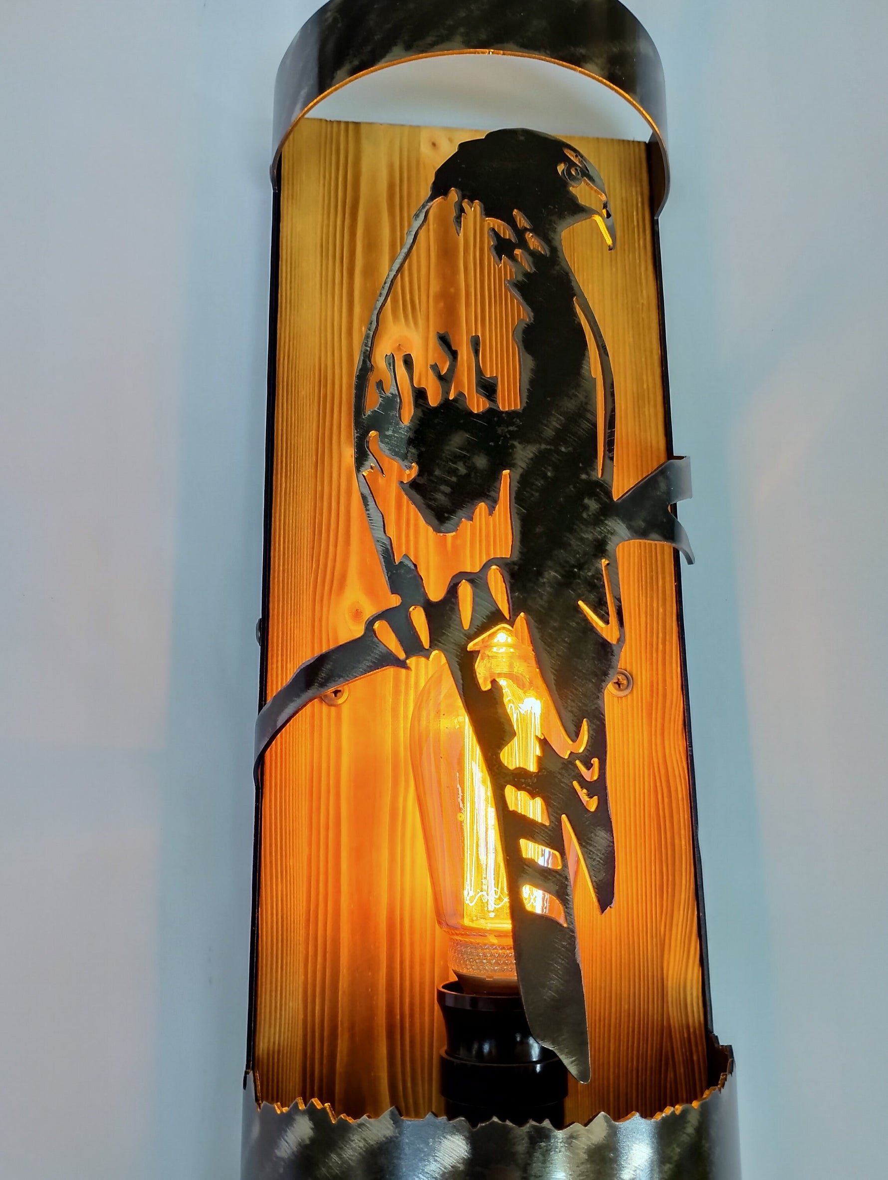 Rustic Hawk Cabin Sconce Wall Light Fixtures Lighting