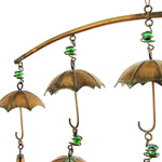 Set of 3 Antique Copper Umbrella Wind Chimes with Bells Wind Chimes Garden