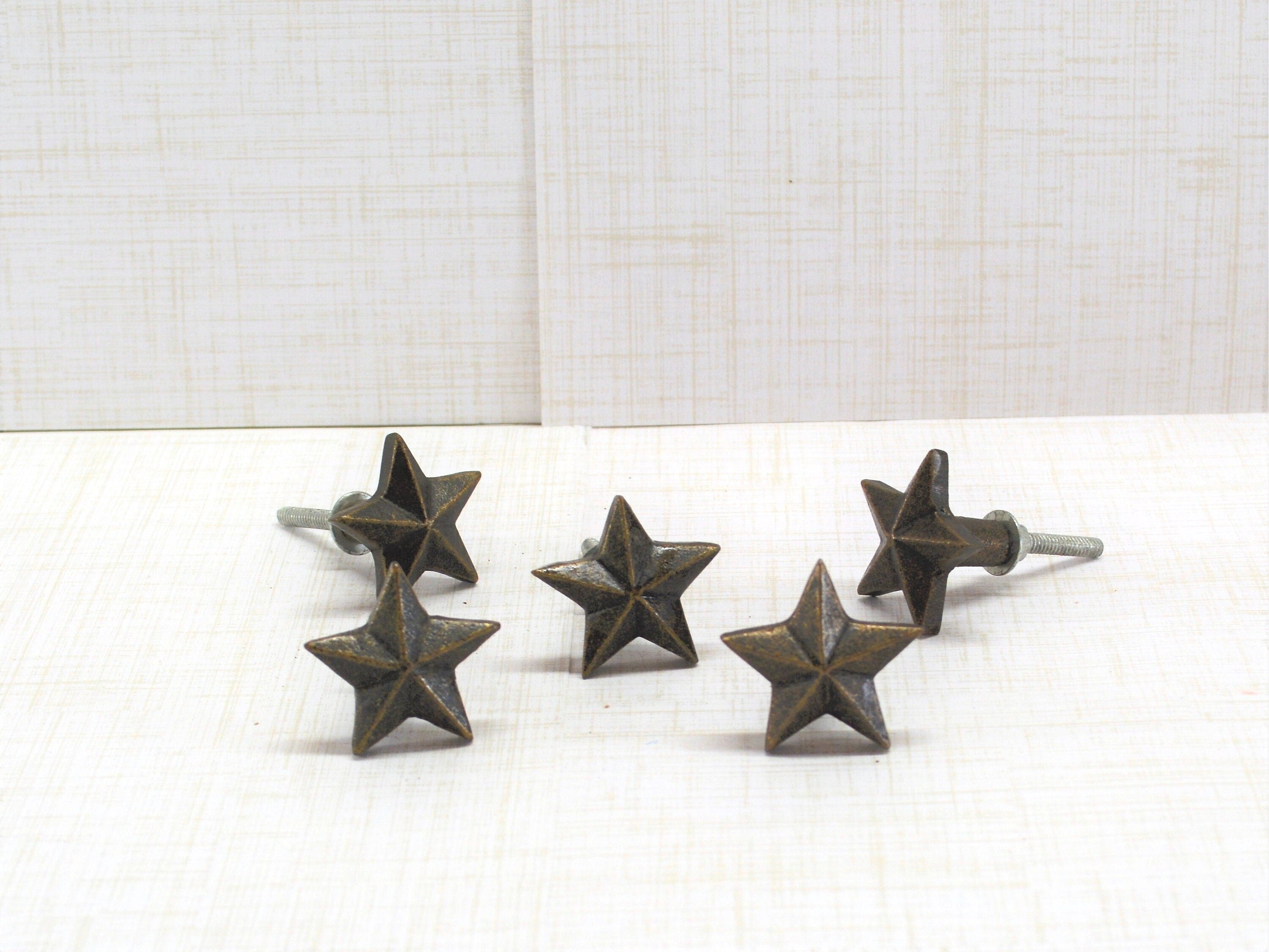 Antique Bronze Star Knob Cabinet Knobs & Handles Cabinet Knob