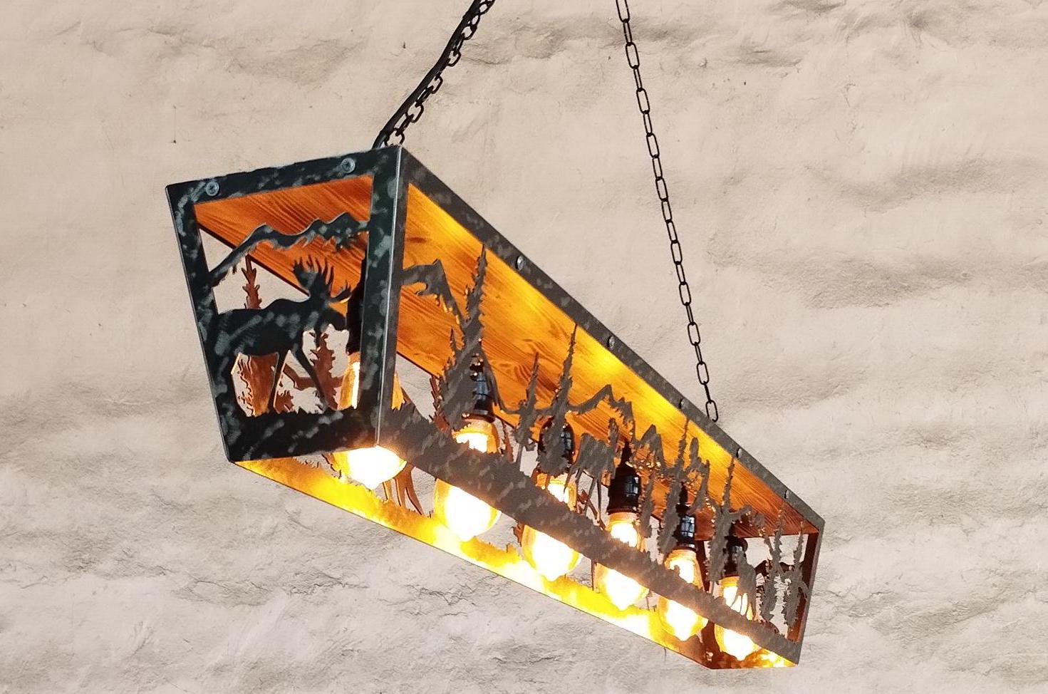 Moose and bear Cabin Pendant light Lighting Lighting