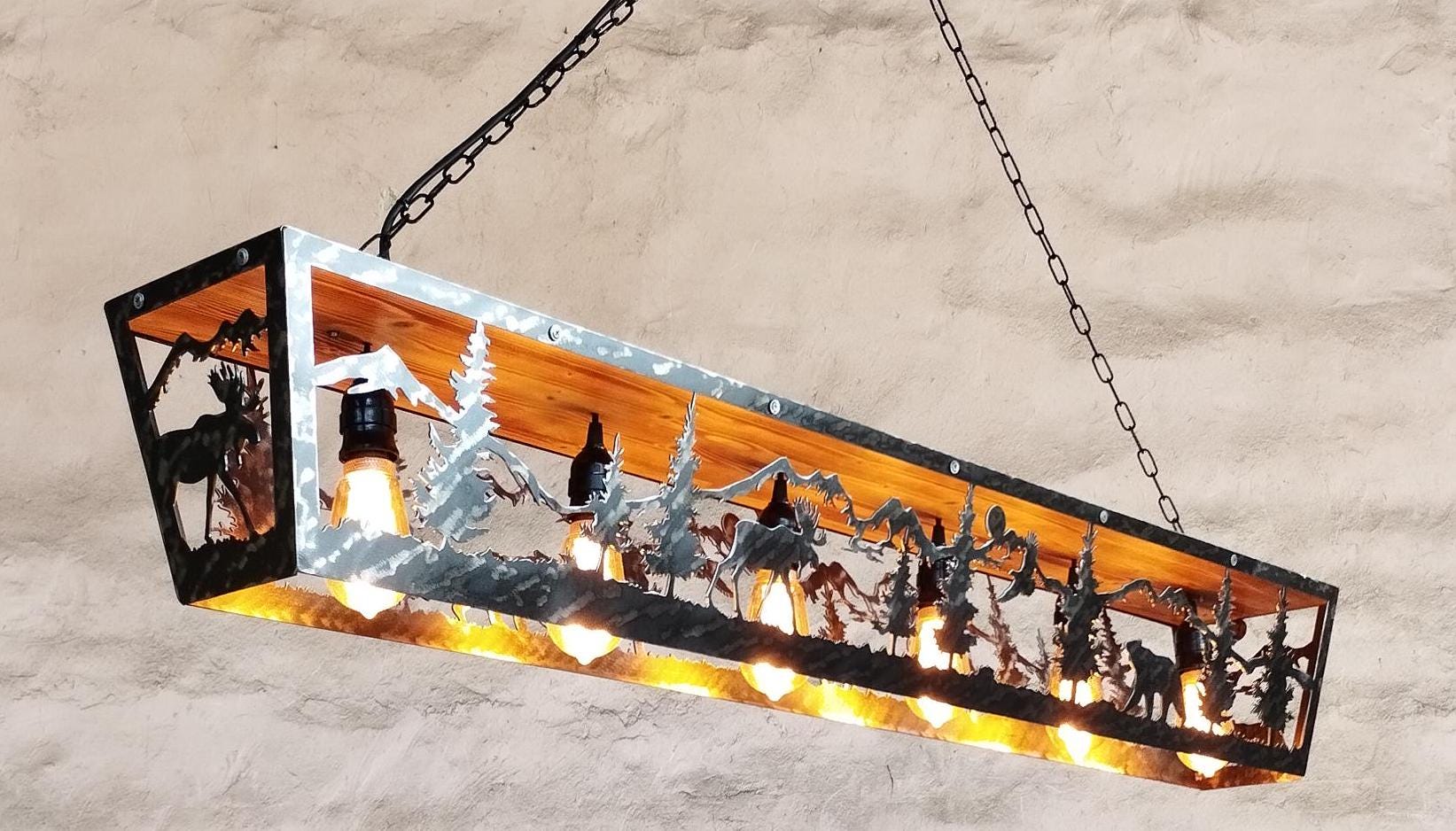 Moose and bear Cabin Pendant light Lighting Lighting