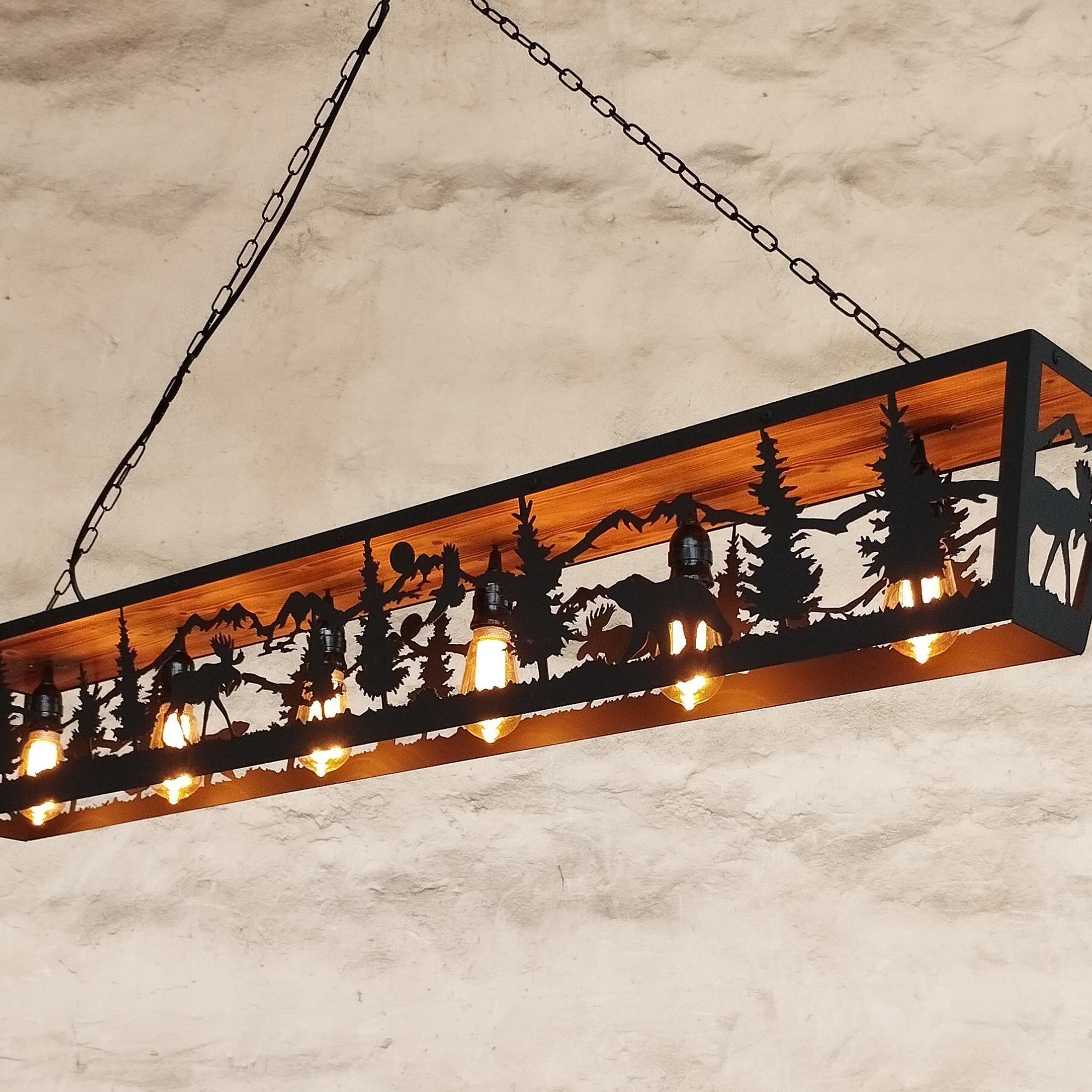 Moose and bear Cabin Pendant light Lighting Lighting