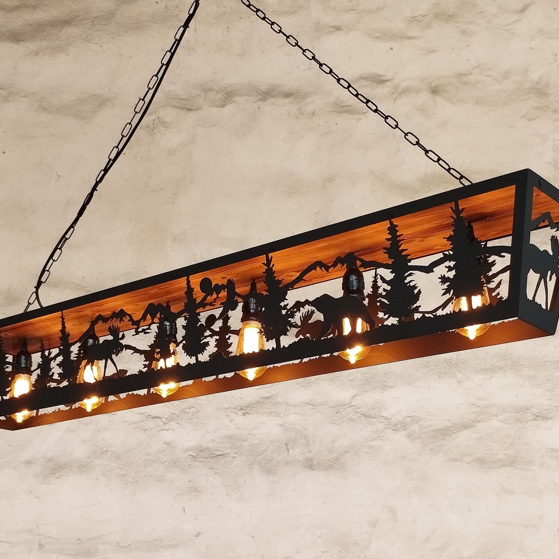 Moose and bear Cabin Pendant light Lighting Lighting