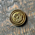 Brass Floral Rosette with 1/4” Threaded Hole Rosettes Rosette