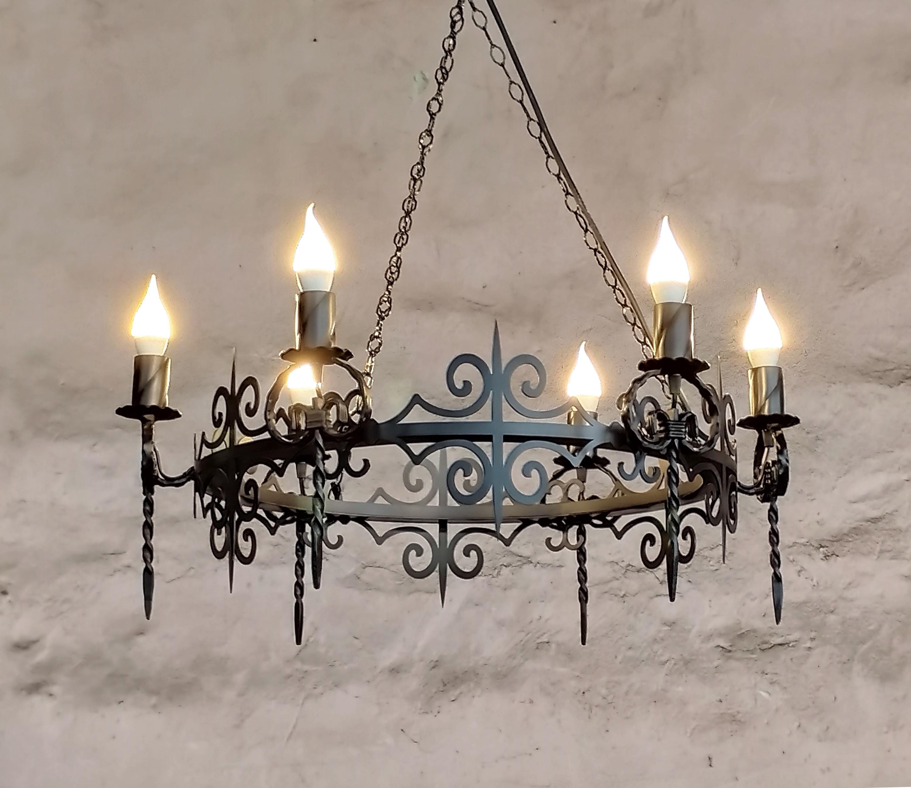 Gothic wrought iron chandelier Lighting Lighting