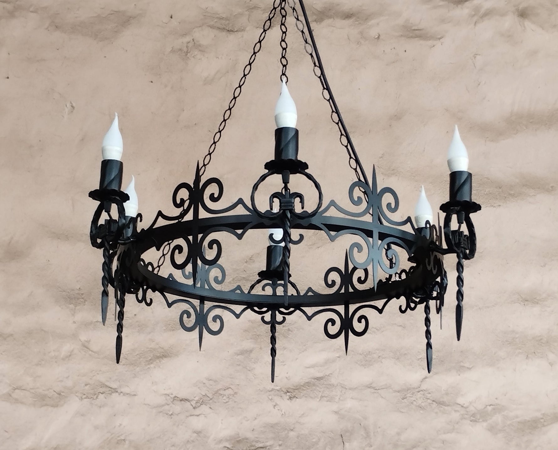 Gothic wrought iron chandelier Lighting Lighting