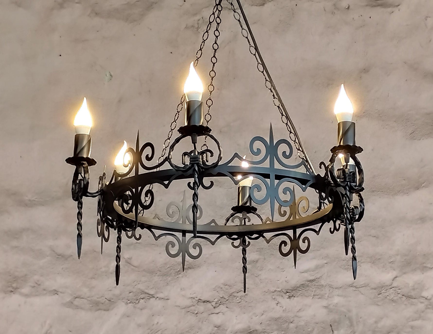 Gothic wrought iron chandelier Lighting Lighting