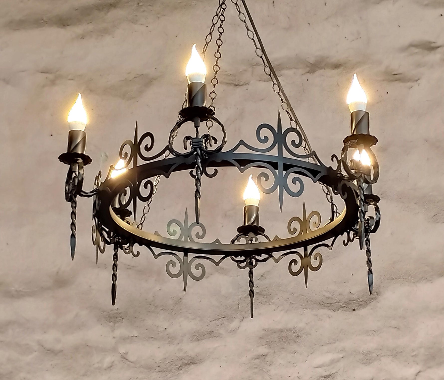 Gothic wrought iron chandelier Lighting Lighting