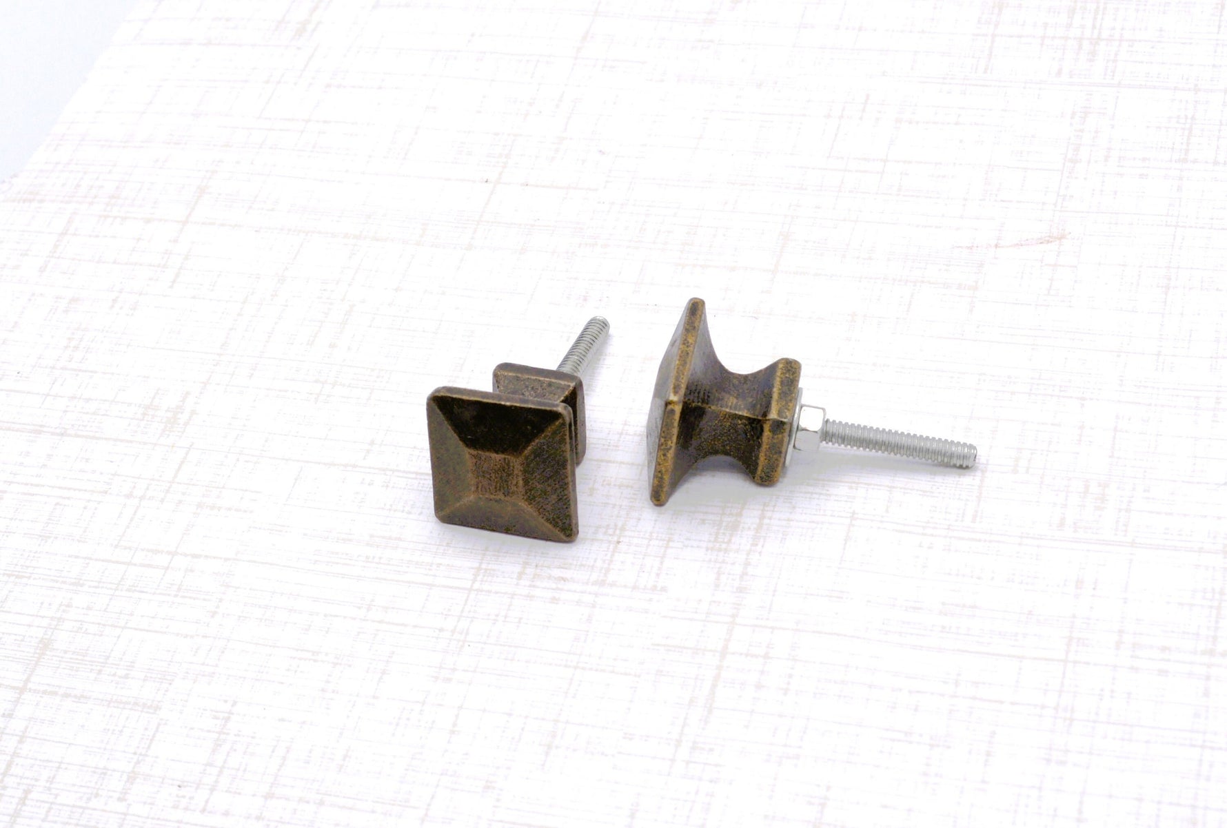 Antique Bronze Square Knob Cabinet Knobs & Handles Cabinet Knob
