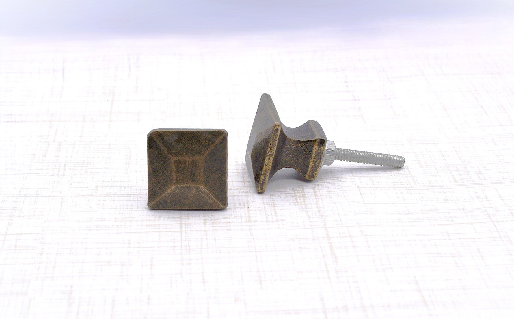 Antique Bronze Square Knob Cabinet Knobs & Handles Cabinet Knob