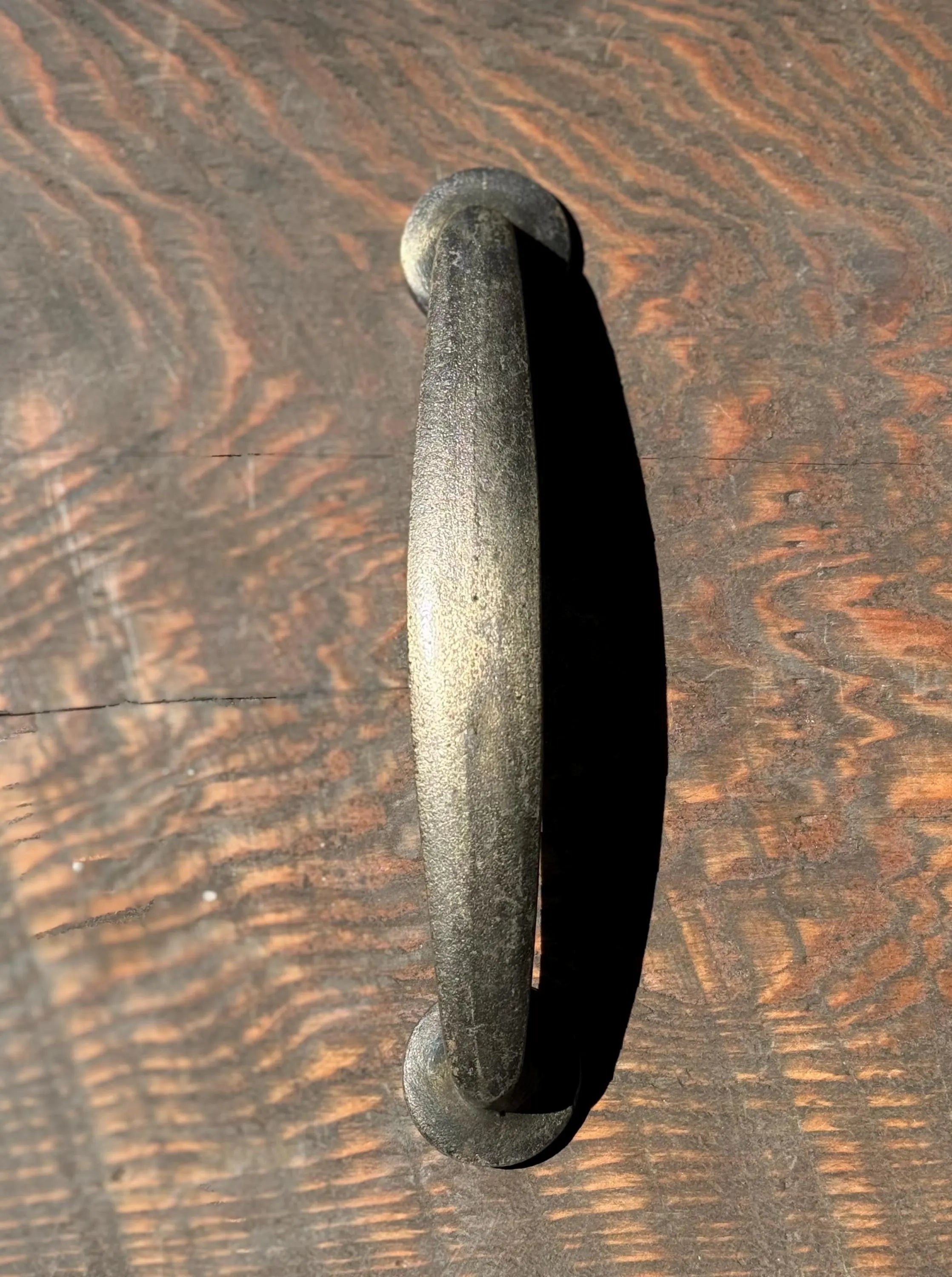 Mid Century Cabinet Handle- Aged Gold Cabinet Knobs & Handles Cabinet Handle