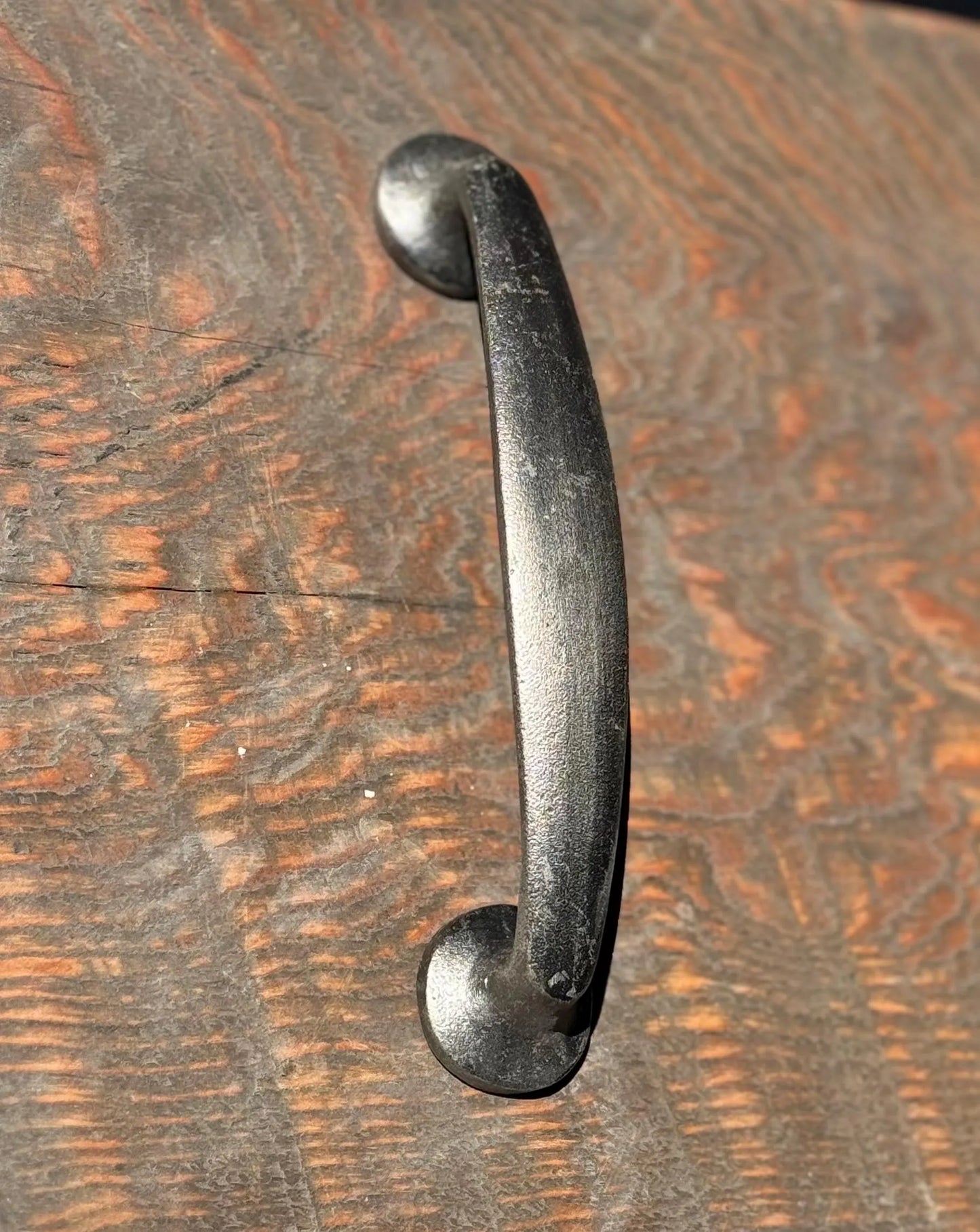 Mid Century Cabinet Handle- Raw Steel