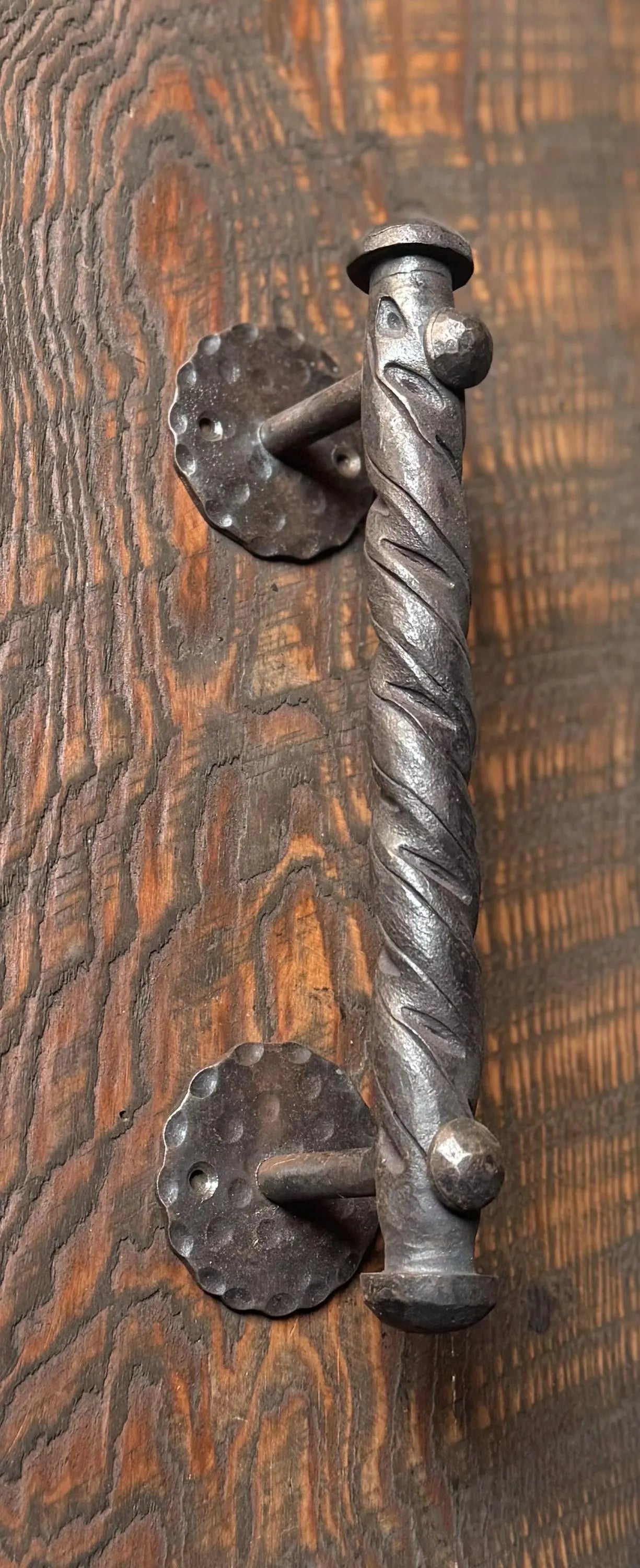 CLEARANCE- Layered Twist Iron Door Pull