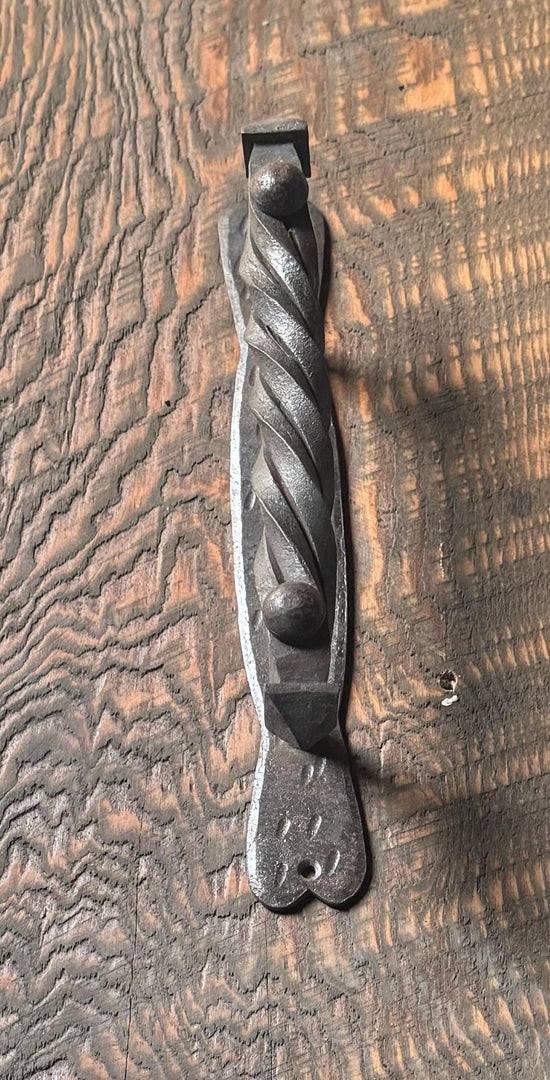 Braided Twist Iron Door Pull