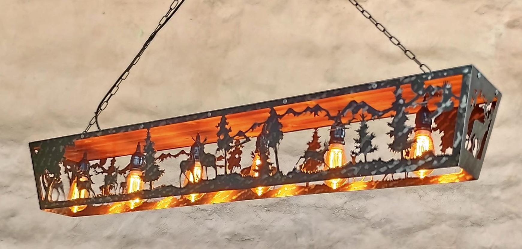 Wildlife cabin ceiling light Ceiling Light Fixtures Lighting