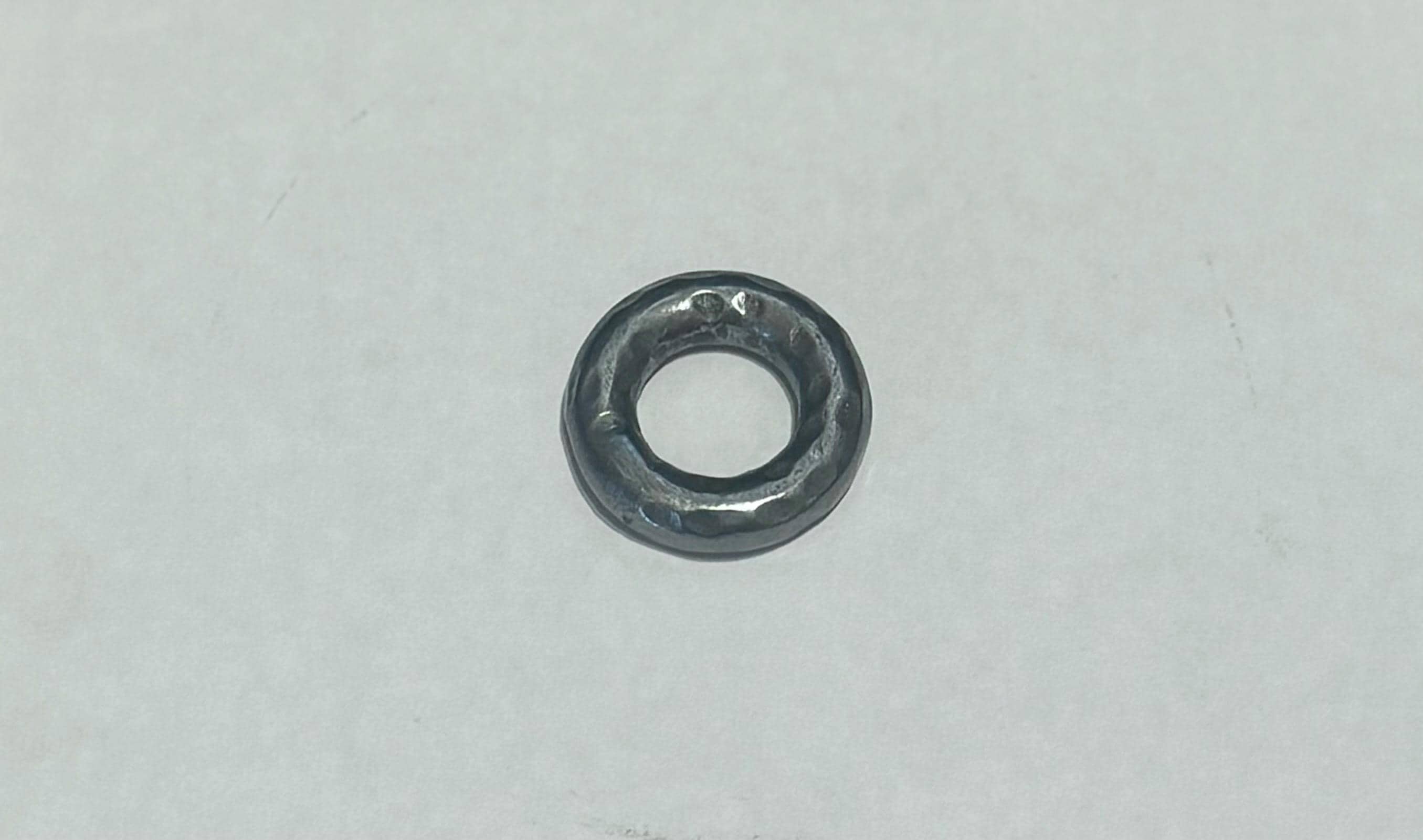 3/8” x 1 3/16” Hammered Steel Ring Hardware Ring