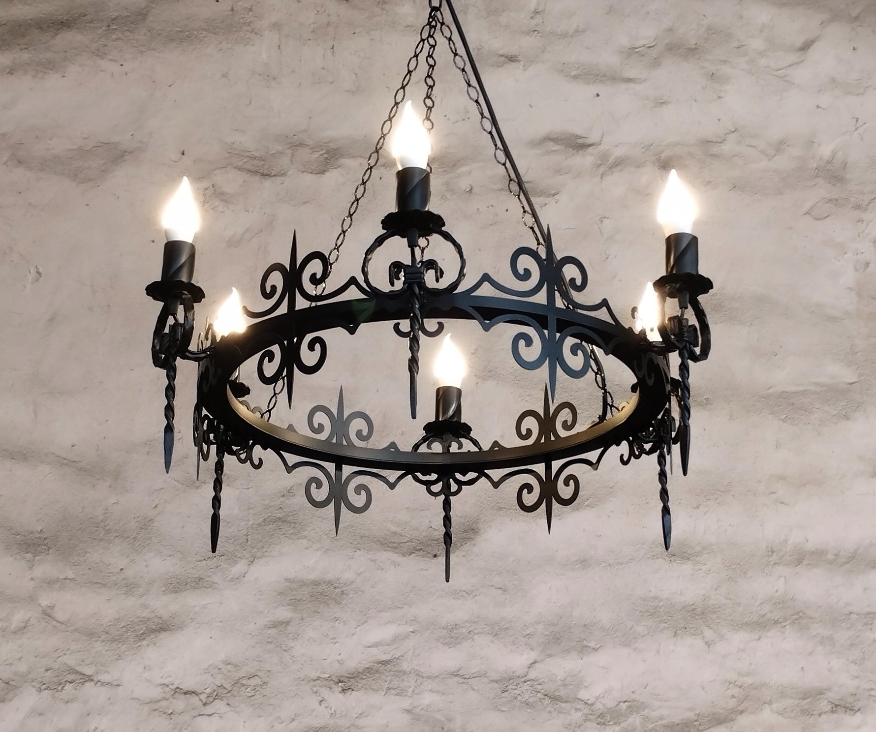 Gothic wrought iron chandelier Lighting Lighting