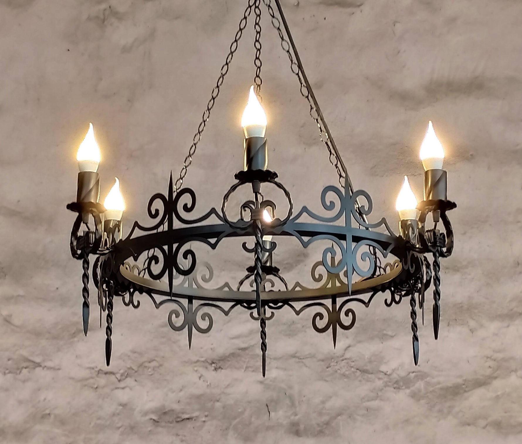 Gothic wrought iron chandelier Lighting Lighting