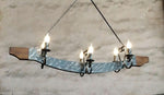 elegant Wrought iron and wood Chandelier Lighting Lighting