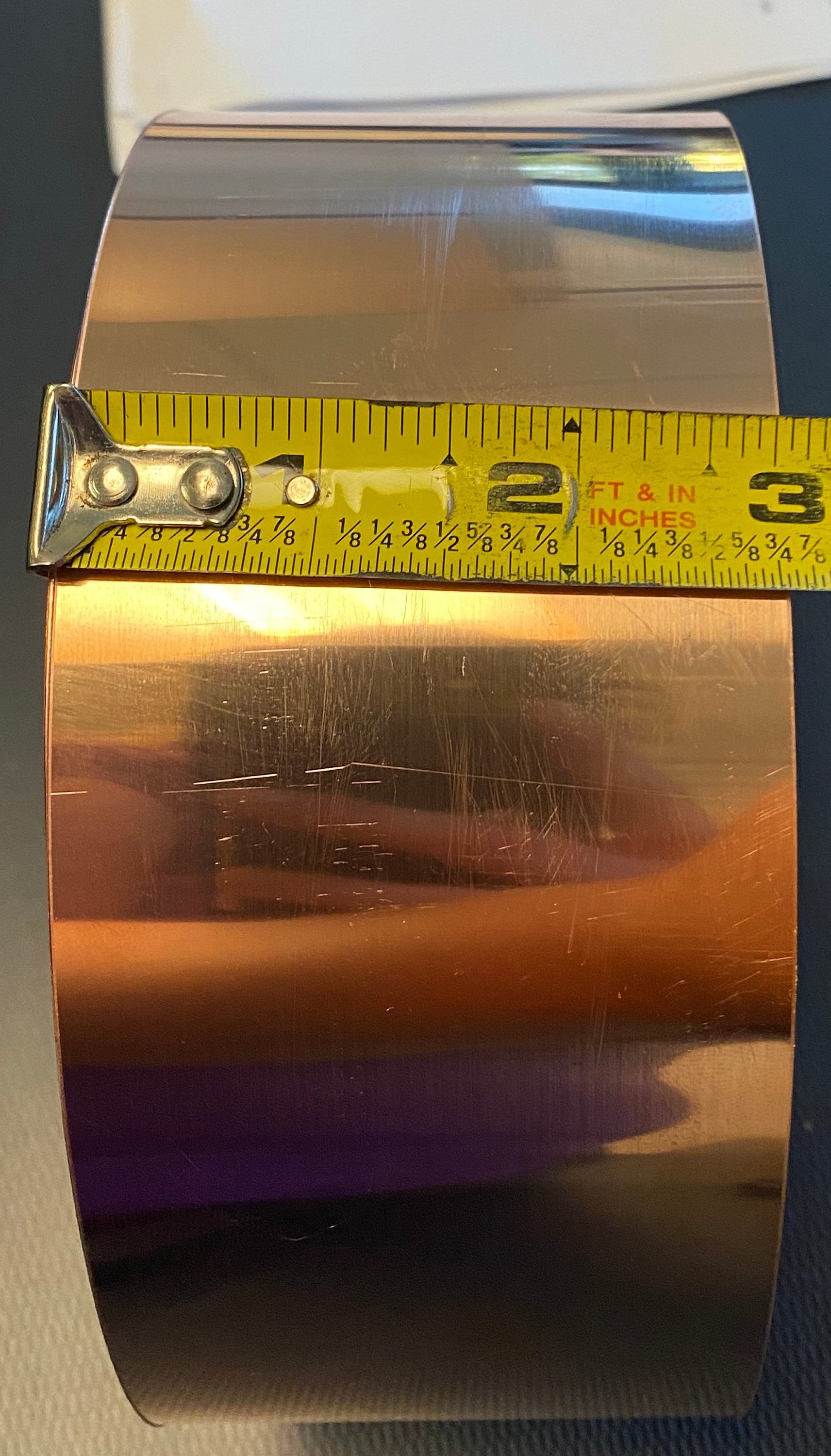 Raw Copper Flashing Strip, 10