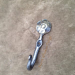 Flower Hook, Iron Flower, Dogwood Flowers, Handforged Hook, J Hooks, Blacksmithed Hooks, Blacksmith Dogwood, Hook Flowers