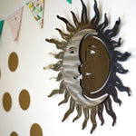 Wrought Iron Sun and Moon Wall Art Wallpaper Wall Sign