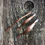 Très petites poignées de tiroir en cuivre massif forgées à la main délicates