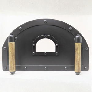 Custom Old World Arched Freestanding Pizza Oven Door - 10" / 14"