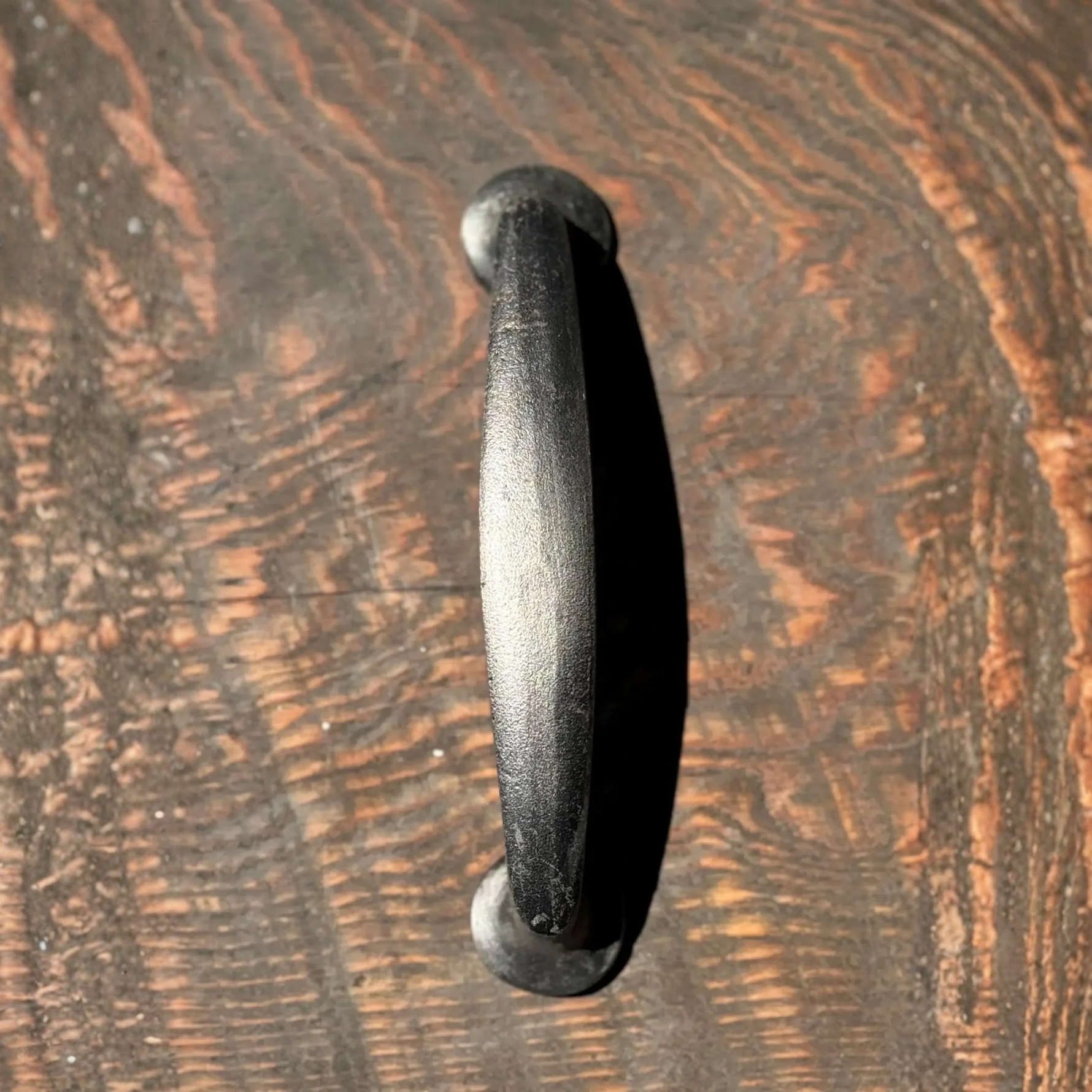 Mid Century Cabinet Handle- Raw Steel