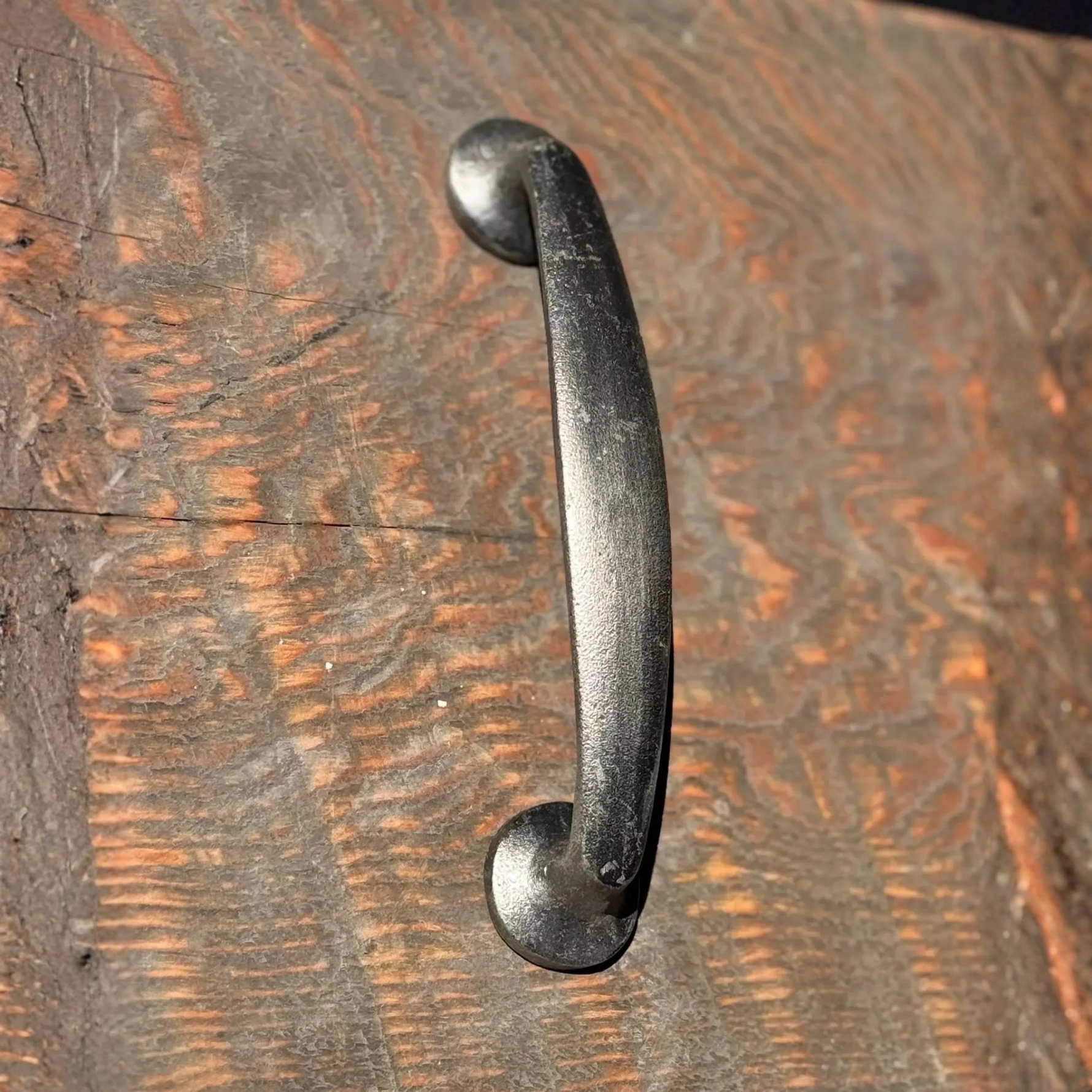 Mid Century Cabinet Handle- Raw Steel