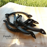 Hand Forged Twisted  Iron Cabinet Handle