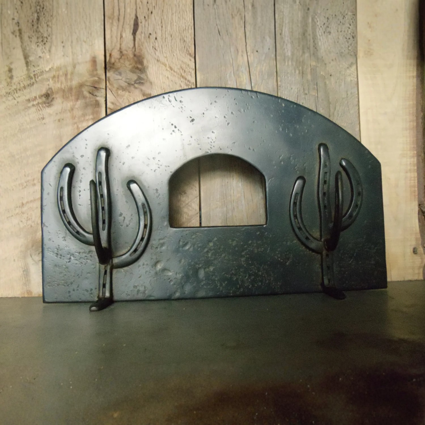 Custom Southwestern Arched Freestanding Pizza Oven Door