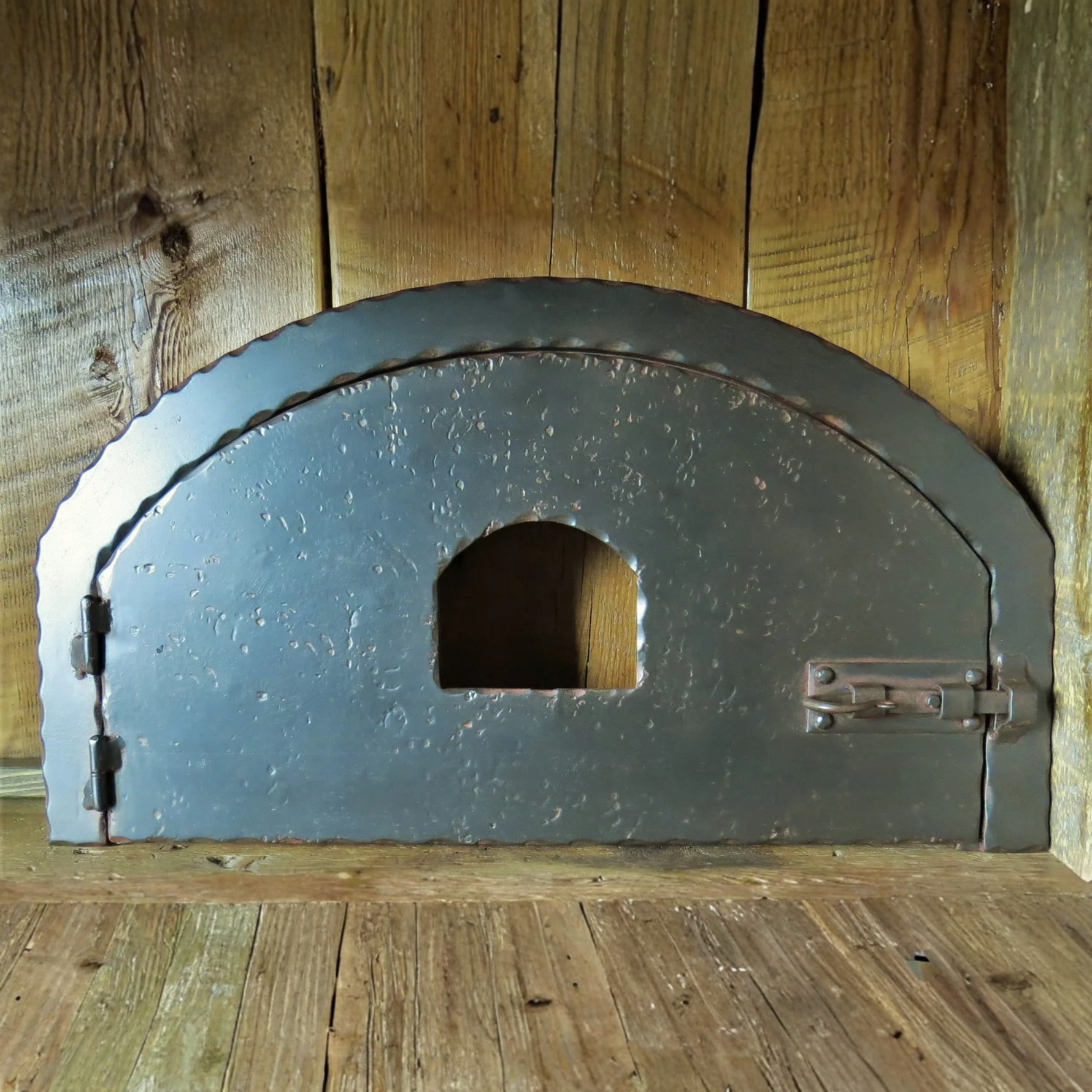 Custom Scandinavian Arched Hinged Pizza Oven Door
