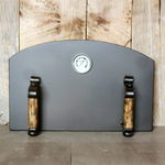 Custom Spanish Colonial Arched Freestanding Pizza Oven Door