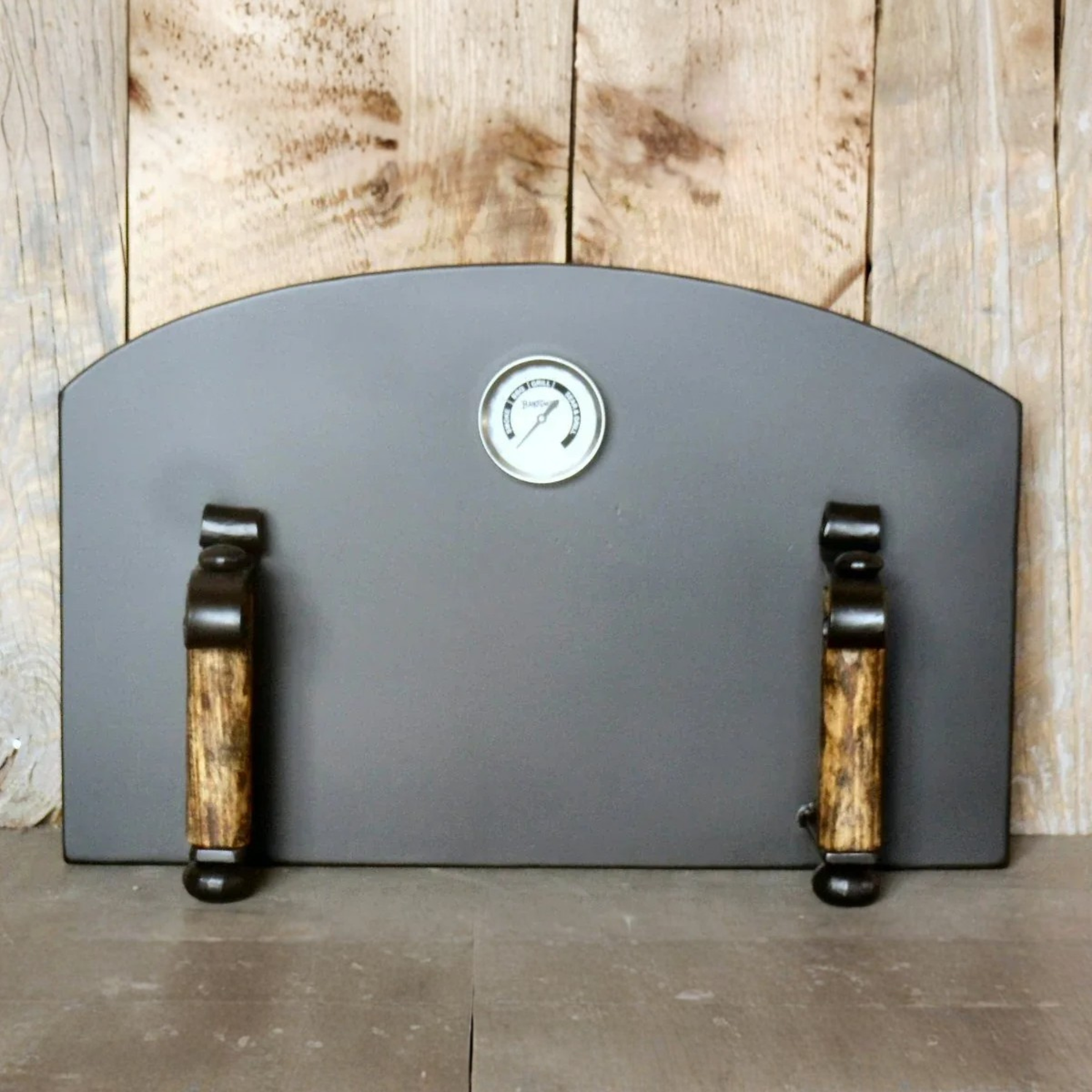 Custom Spanish Colonial Arched Freestanding Pizza Oven Door