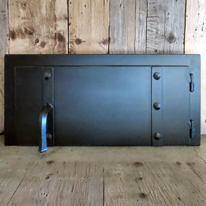 Mediterranean Rectangle Hinged Pizza Oven Door - Small 12" tall x 20" wide / Non-Insulated